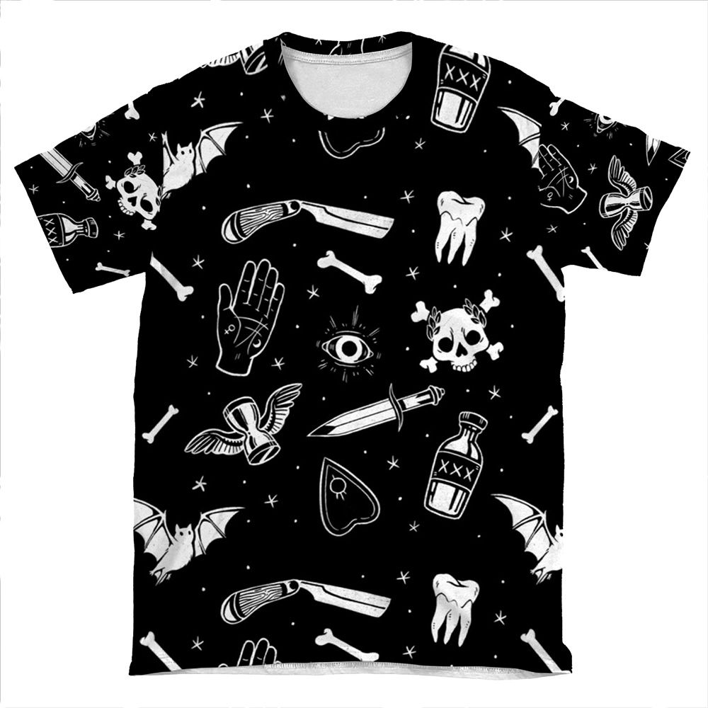 A Few Of My Macabre Things AOP T-shirt Tee