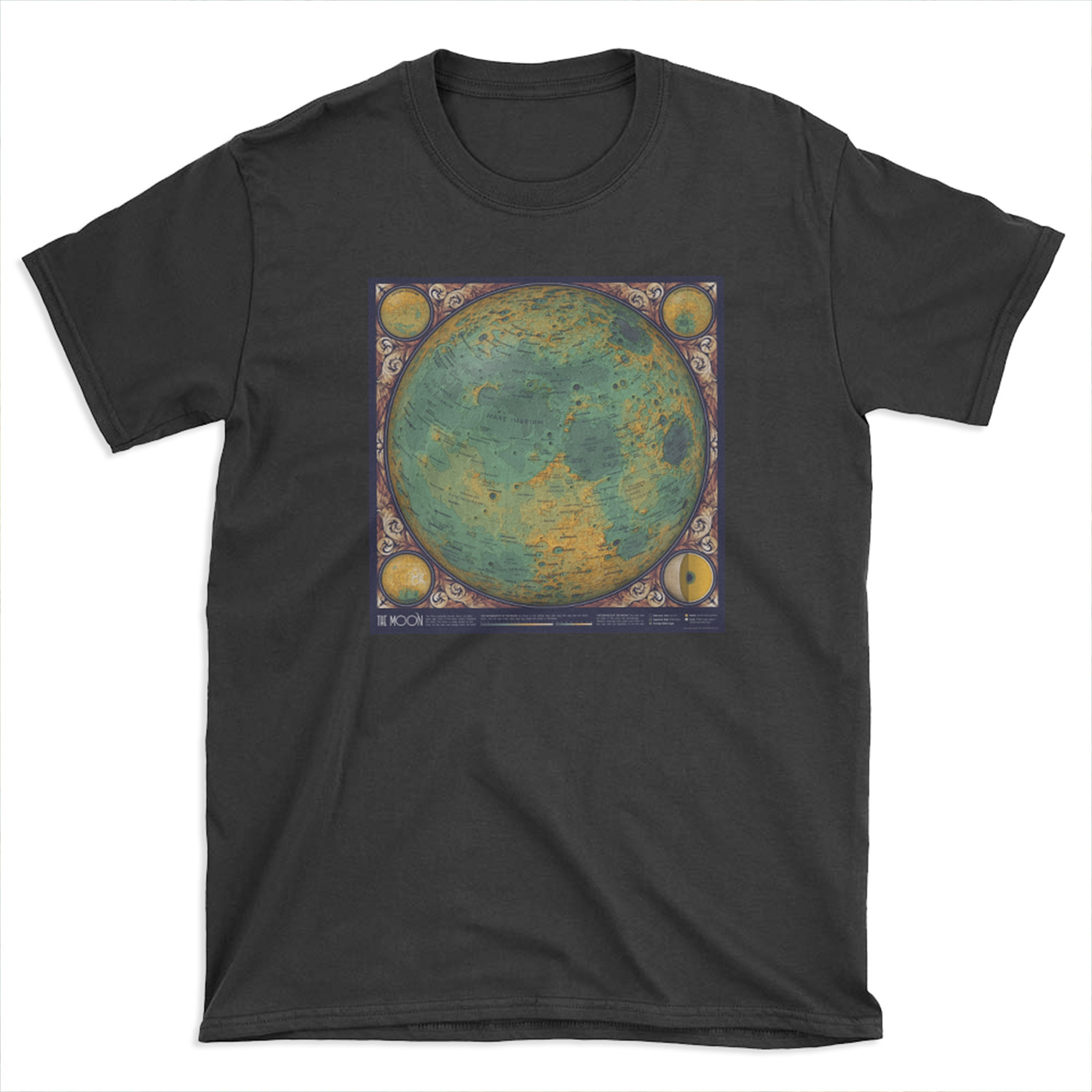 A Map of the Moon T-shirt Tee