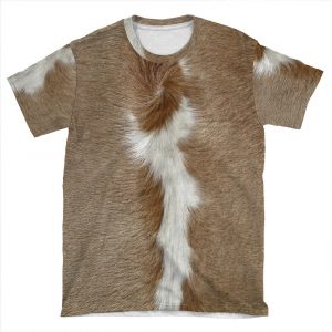 A Patch Of Cowhide. AOP T-shirt Tee