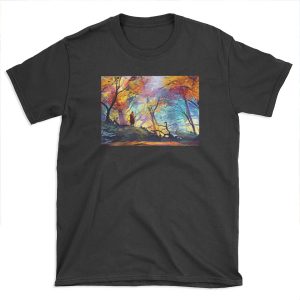 A Wolf in the Colorful Forest T-shirt Tee