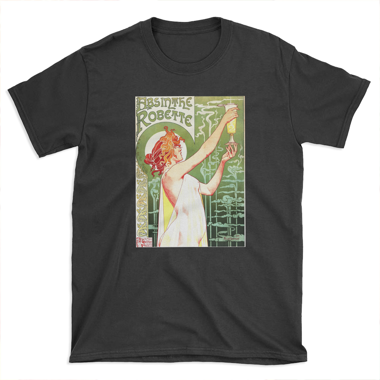 ABSINTHE ROBETTE by Henri Privat Livemont French Art Nouveau T-shirt Tee