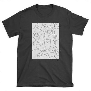 Abstract Faces T-shirt Tee