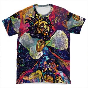 Abstract Kod AOP T-shirt Tee