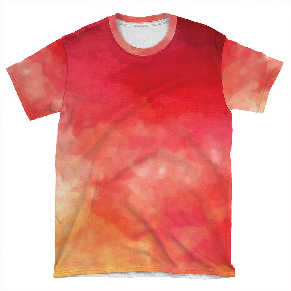Abstract Watercolor Gradient 2 AOP T-shirt Tee