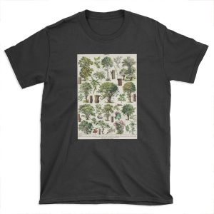 Adolphe Millot - Arbres A - French vintage botanical poster T-shirt Tee