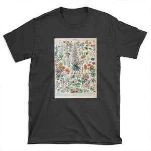 Adolphe Millot - Fleurs B - French vintage poster T-shirt Tee