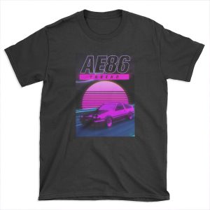 AE86 RETRO SYNTHWAVE POSTER T-shirt Tee
