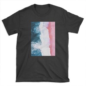 Aerial Beach, Ocean Waves T-shirt Tee
