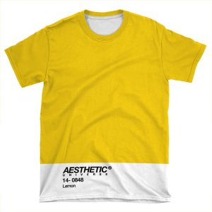 Aesthetic Universe Lemon Design AOP T-shirt Tee