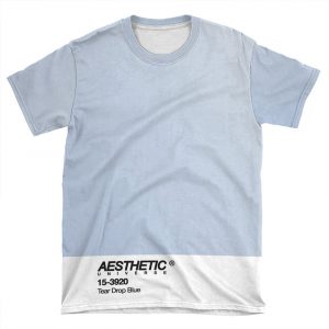 Aesthetic Universe Tear Drop Blue Design AOP T-shirt Tee