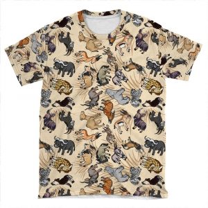 African Herbivore AOP T-shirt Tee