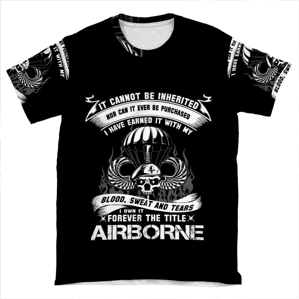 Airborne Infantry Mom Airborne Jump Wings Airborne Badge Airborne Brot AOP T-shirt Tee