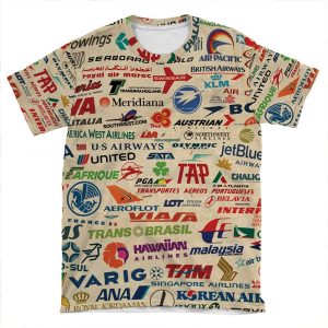 Airlines AOP T-shirt Tee