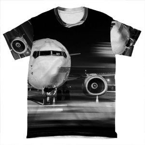 Airplane Front Close-Up AOP T-shirt Tee