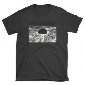 Akira cyberpunk city explosion poster T-shirt Tee