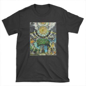 ALCHEMICAL HERMETRIC and MYSTICAL EMBLEMS PRINT T-shirt Tee