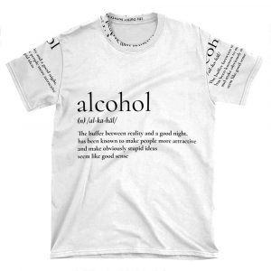 Alcohol AOP T-shirt Tee