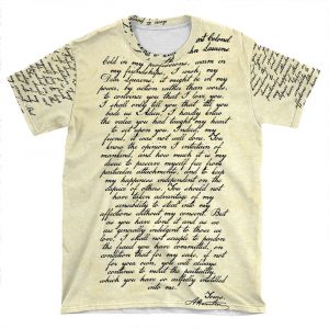 Alex & John Letter AOP T-shirt Tee