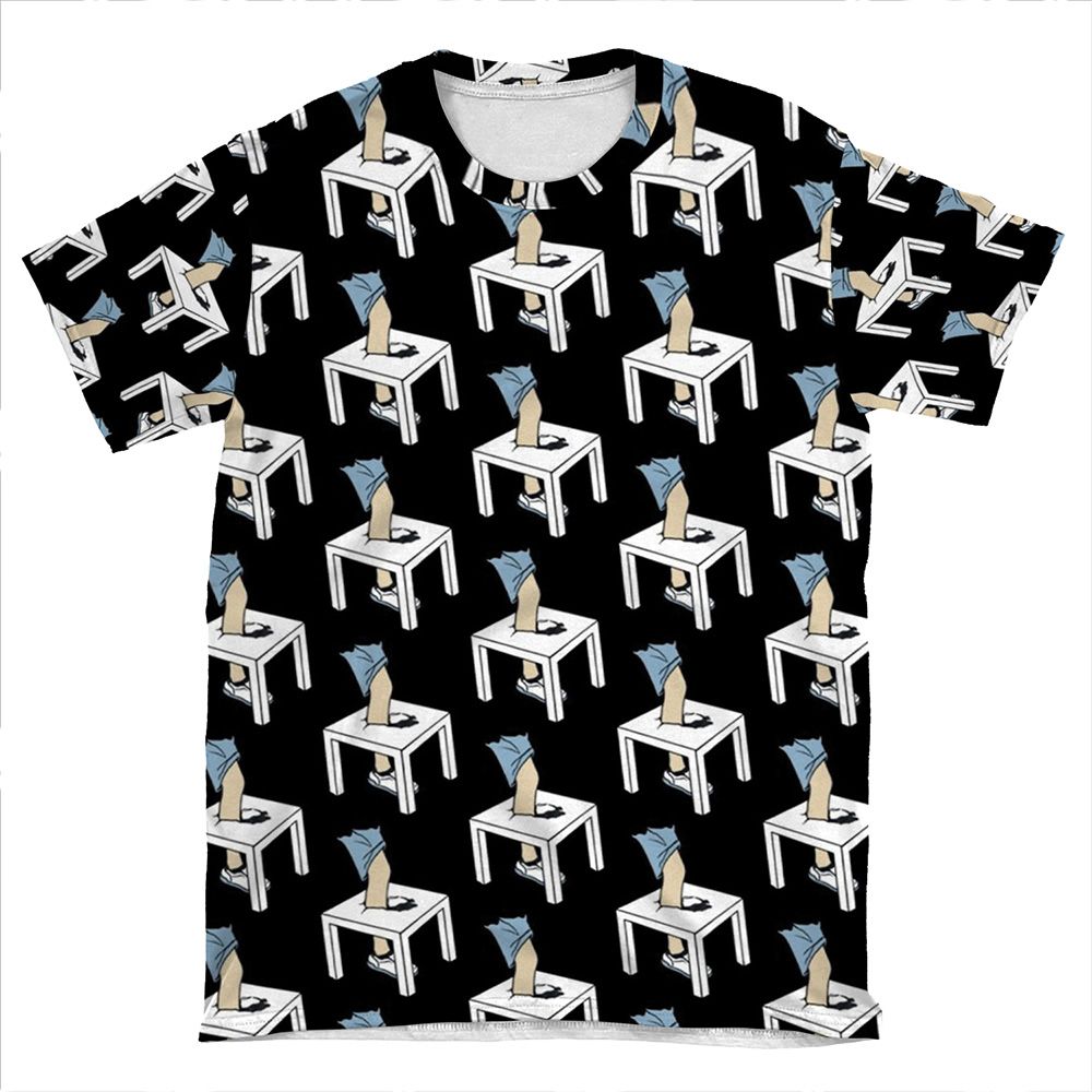 Alex Ernst X David Dobrik Smashing Table AOP T-shirt Tee