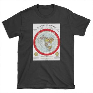 Alexander Gleason New Standard Map Of The World Flat Earth T-shirt Tee