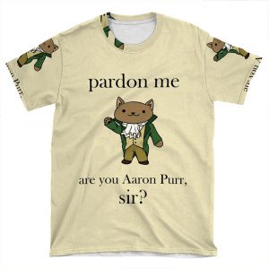 Alexander Hamilcat (Black Text) AOP T-shirt Tee