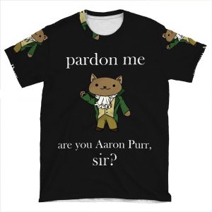 Alexander Hamilcat (White Text) AOP T-shirt Tee