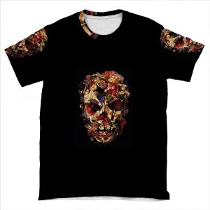 Alexander Mcqueen Mask Savage Beauty 2 AOP T-shirt Tee