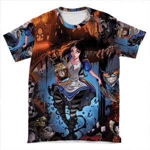 Alice In Wonderland AOP T-shirt Tee