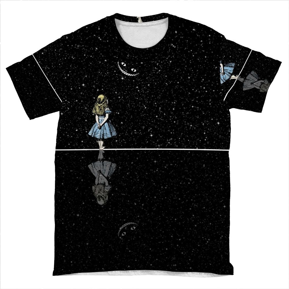 Alice In Wonderland Starry Night AOP T-shirt Tee