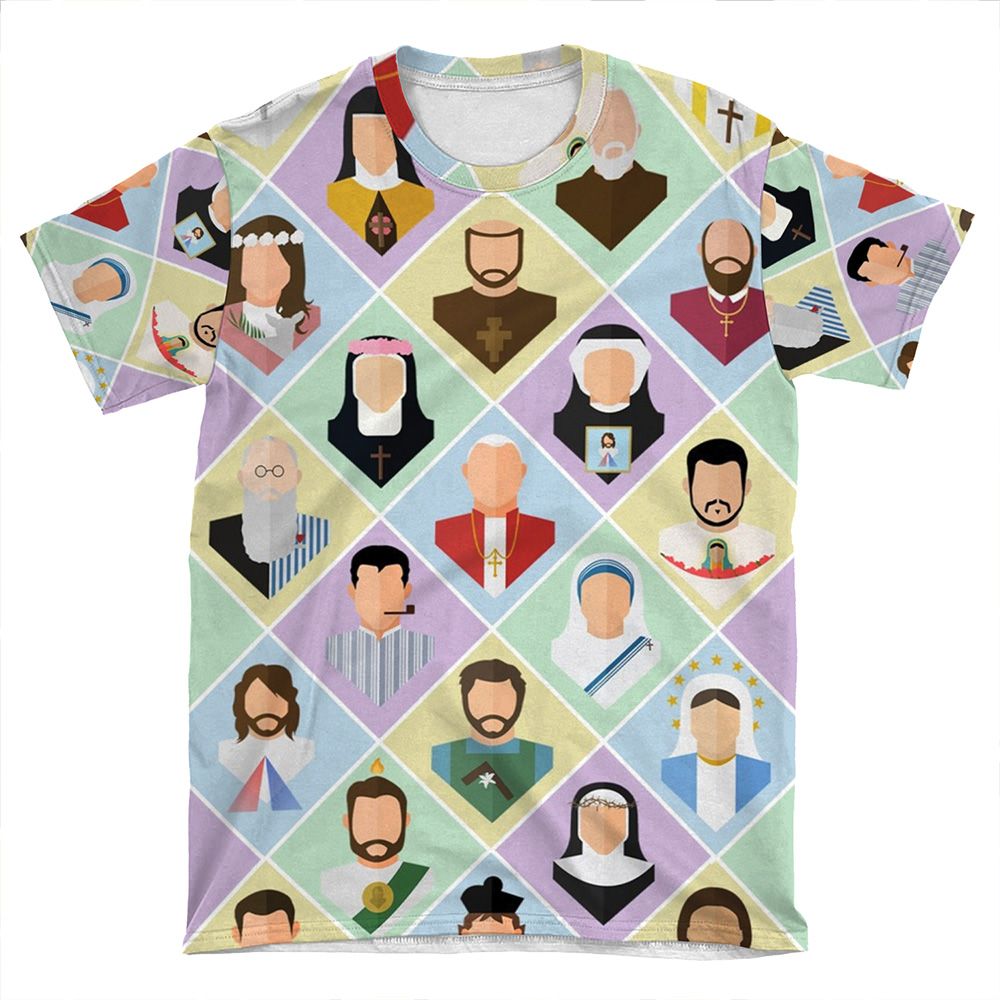 All Saints Collection 2017 AOP T-shirt Tee