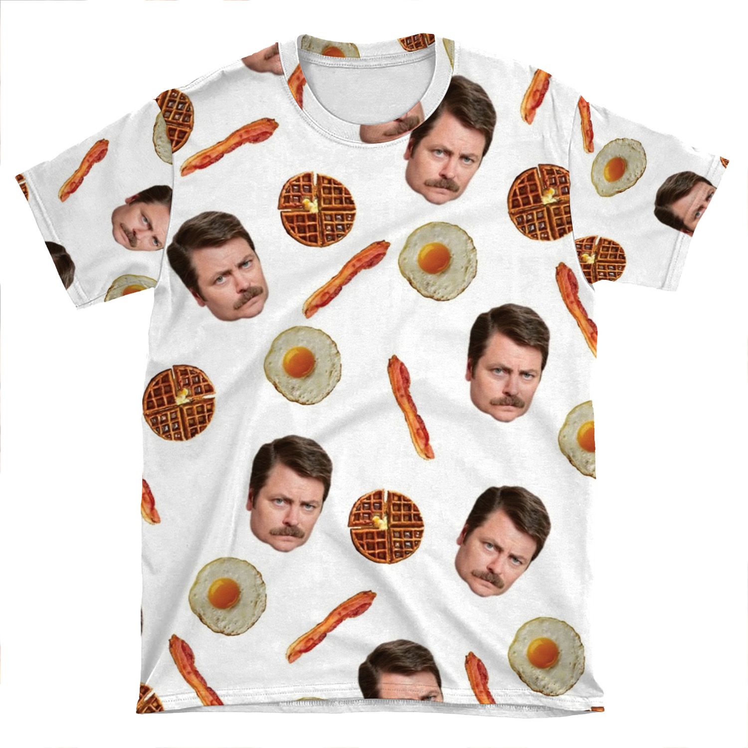 All The Bacon And Eggs AOP T-shirt Tee