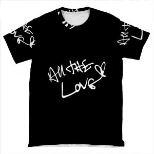 All The Love H X AOP T-shirt Tee
