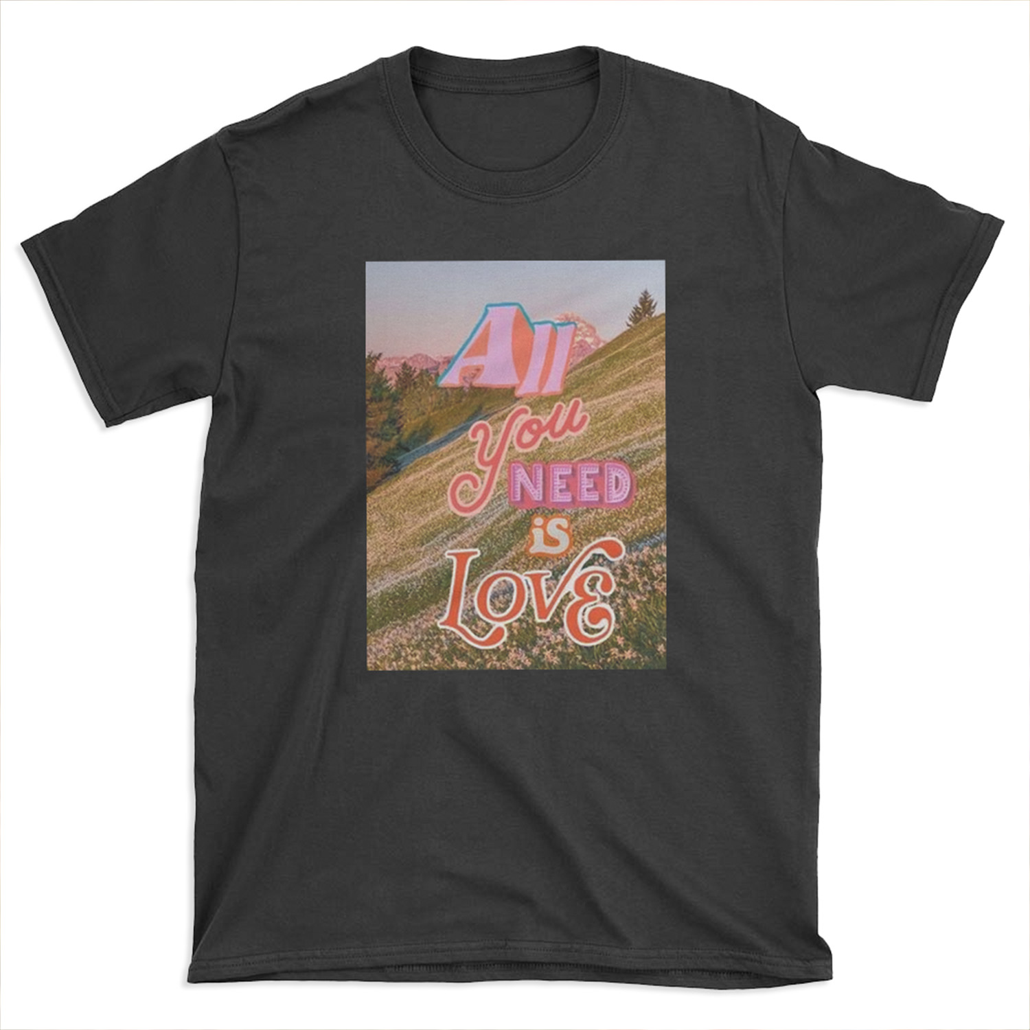 All You Need Is Love Collage T-shirt Tee