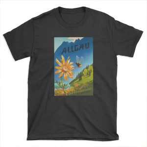 Allgau, Bavaria, Germany, Vintage Travel T-shirt Tee