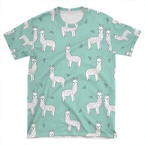 Alpaca - Mint By Andrea Lauren AOP T-shirt Tee