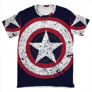 America Hero Logo Vintage AOP T-shirt Tee