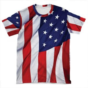 American Flag Flying AOP T-shirt Tee