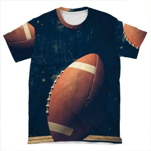 American Football Design AOP T-shirt Tee