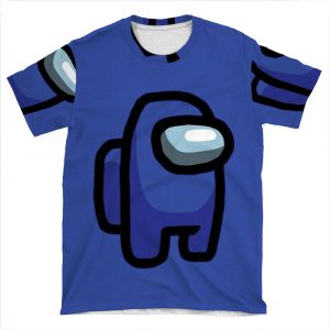 Among Us Character Blue AOP T-shirt Tee