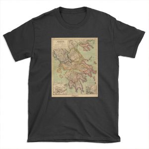 Ancient Greek Map T-shirt Tee