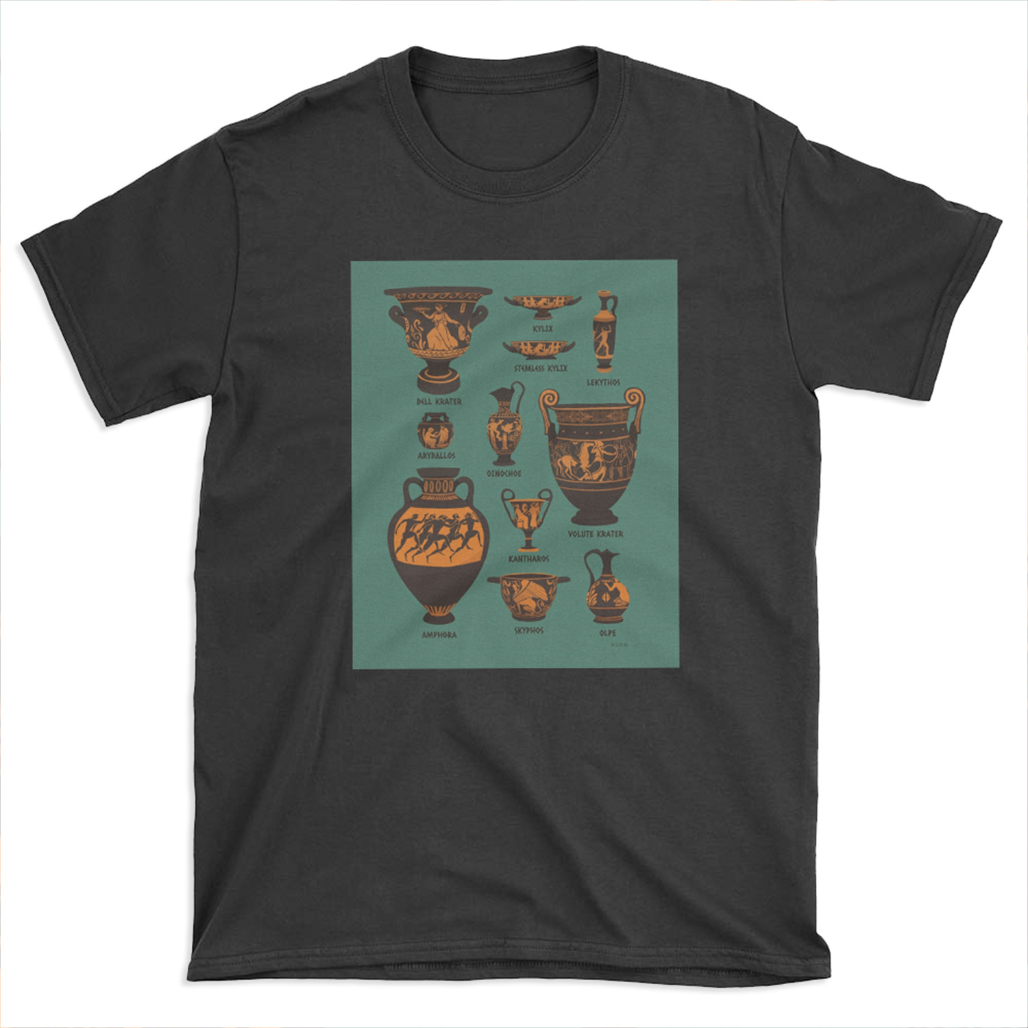 Ancient Greek Pottery T-shirt Tee