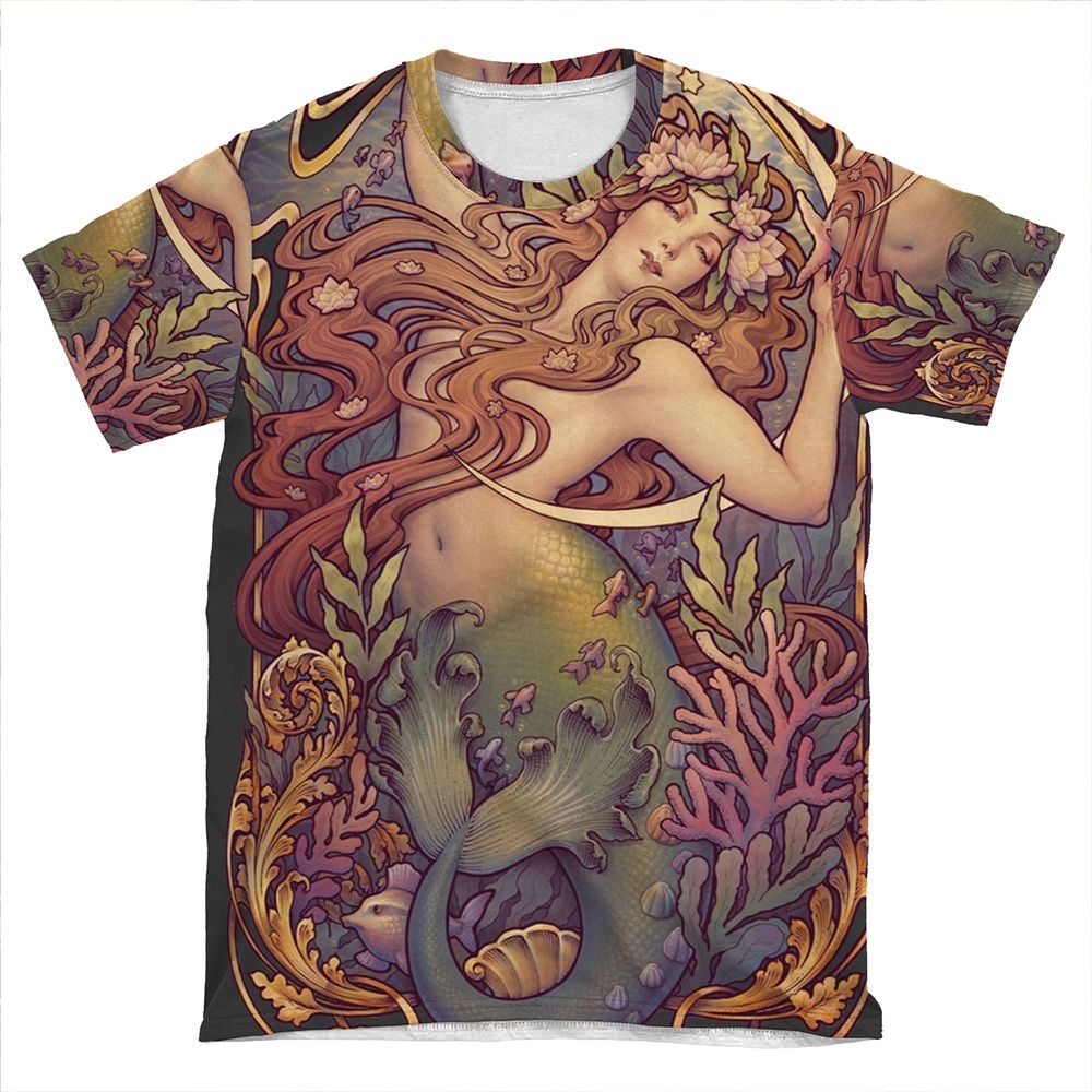 Andersen's Little Mermaid AOP T-shirt Tee