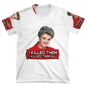 Angela Lansbury (Jessica Fletcher) Murder She Wrote Confession. I Killed Them All. AOP T-shirt Tee