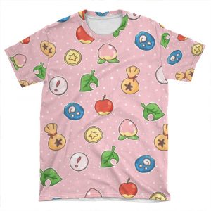 Animal Crossing Icons V.2 AOP T-shirt Tee