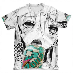 Anime Can Lewd Hentai AOP T-shirt Tee