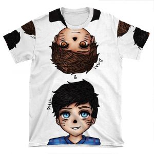 Anime Dan And Phil AOP T-shirt Tee