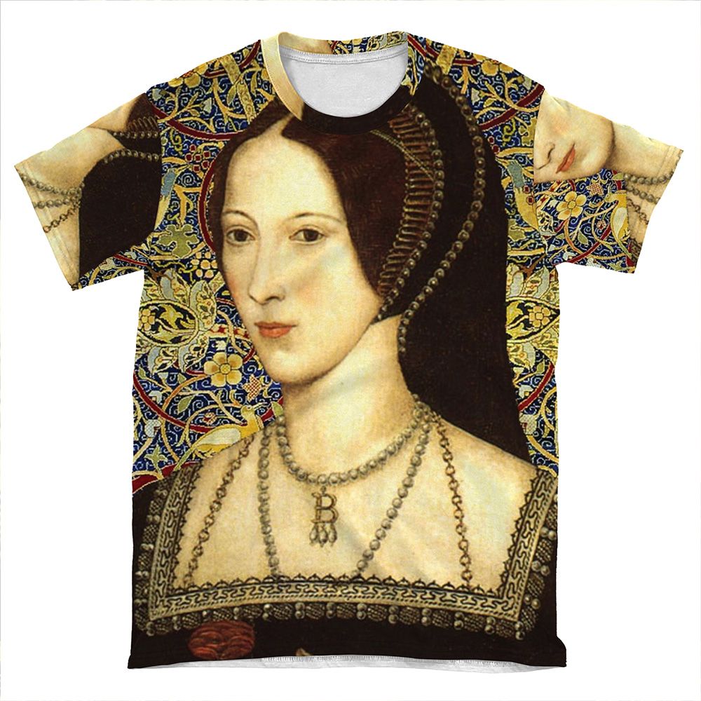 Anne Boleyn, Queen Of England AOP T-shirt Tee