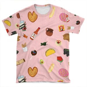 Antojitos Pink AOP T-shirt Tee
