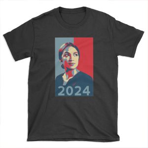 AOC for President 2024 Alexandria Ocasio-Cortez tshirt HOPE T-shirt Tee