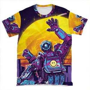 Apex Legends - Pathfinder 80S Retro AOP T-shirt Tee